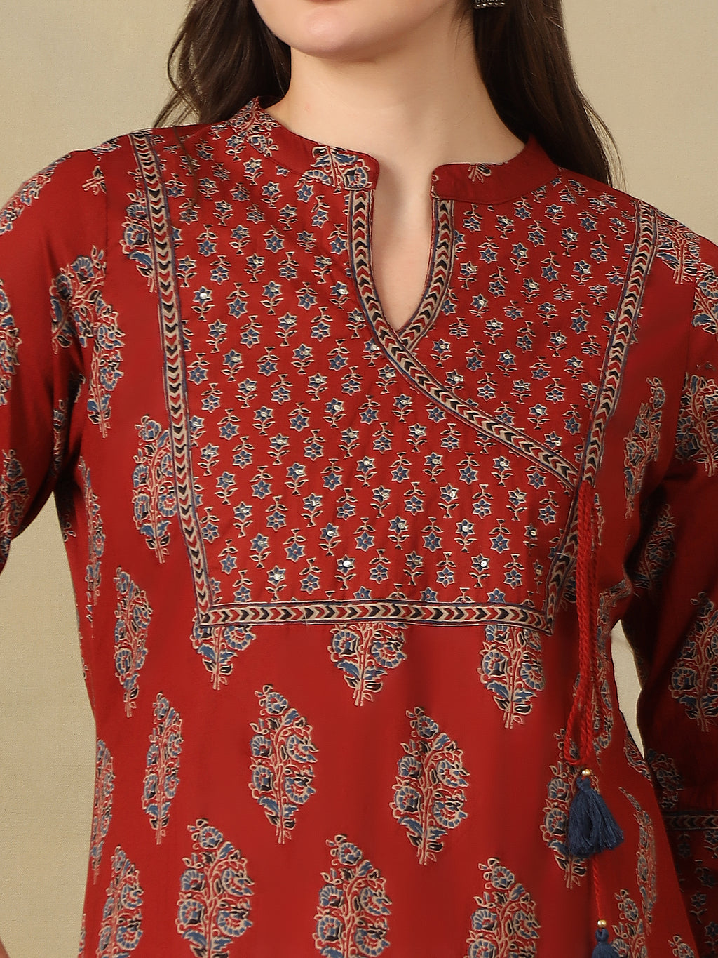 Mamicha Red Ethnic Set