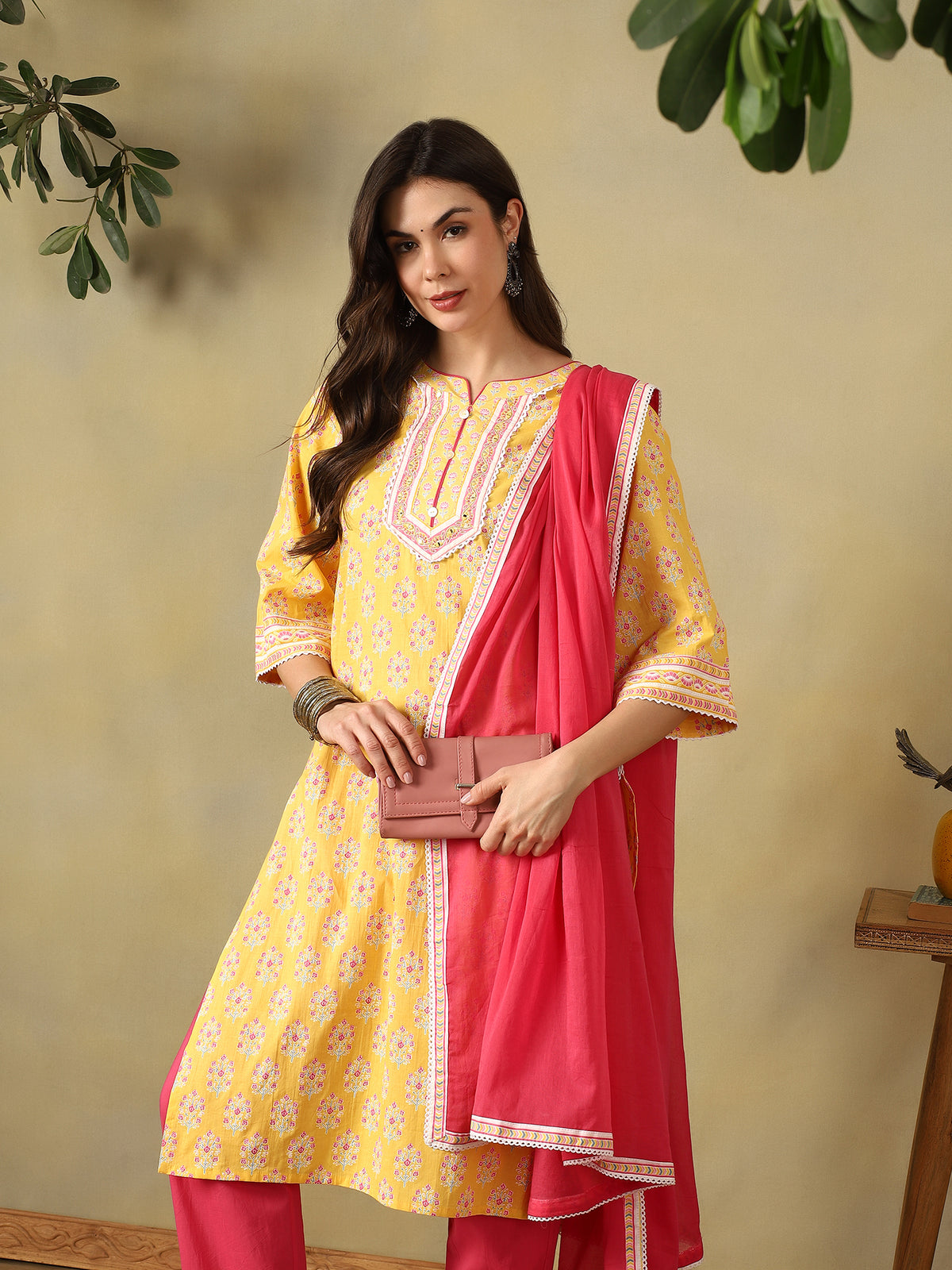 Mamicha Mustard Ethnic Set