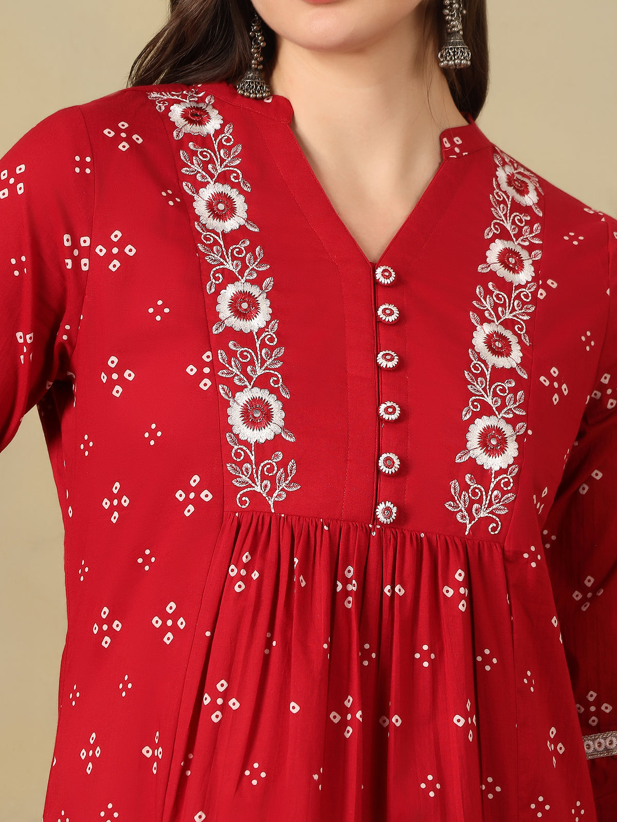 Mamicha Red Ethnic Set