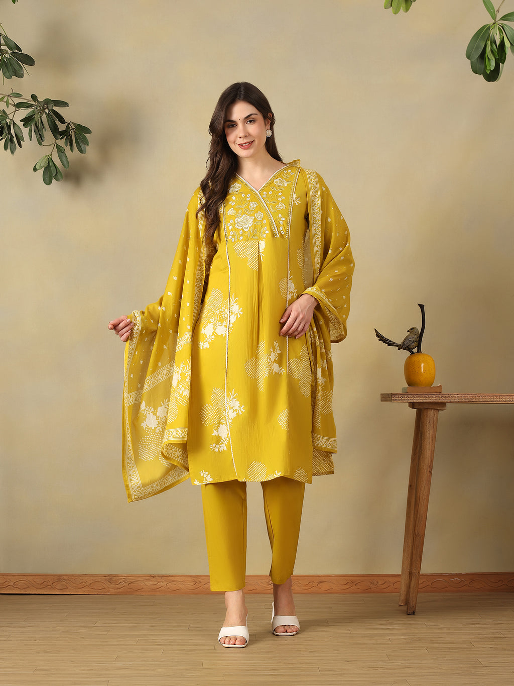 Mamicha Mustard Ethnic Set