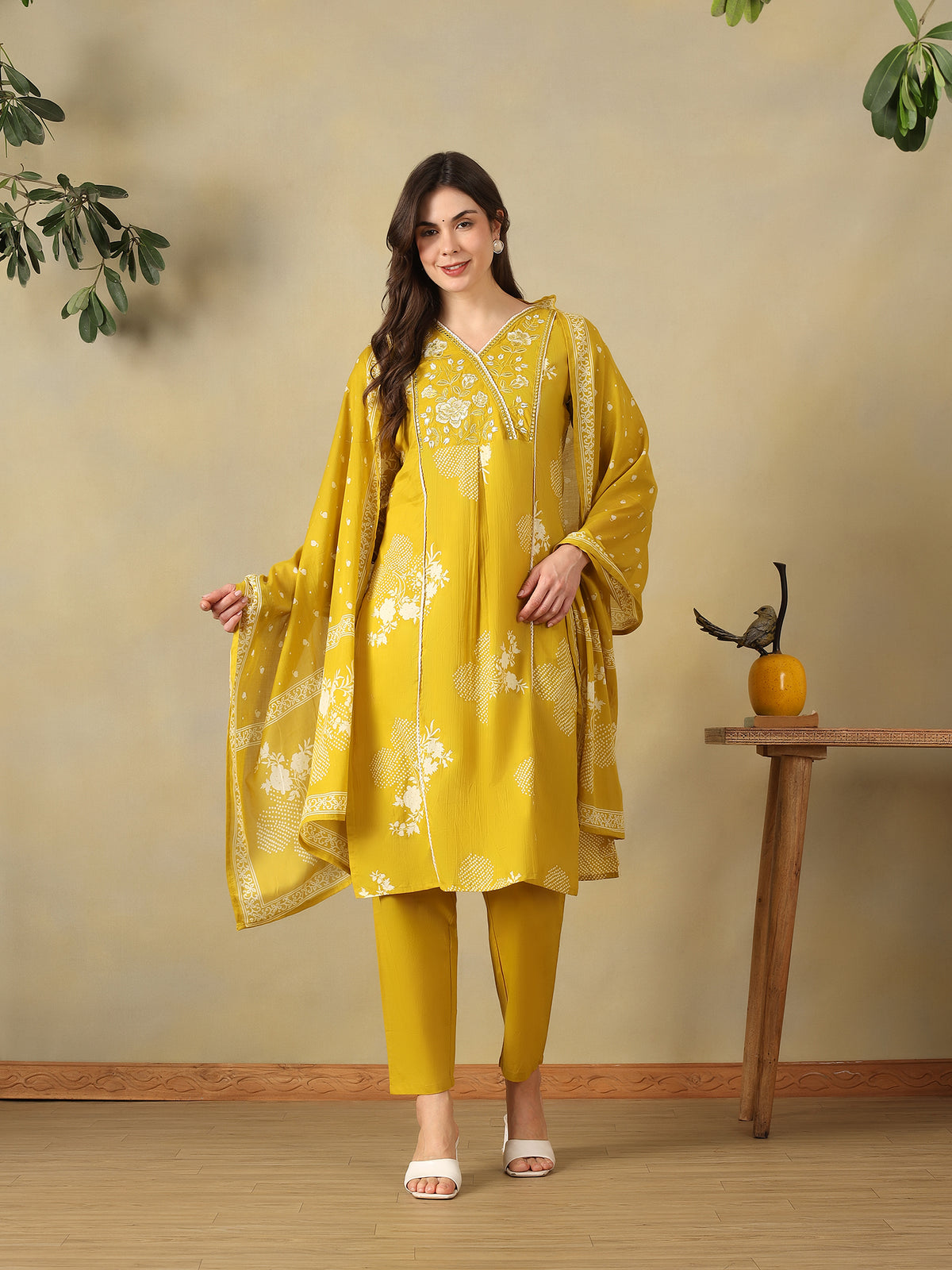 Mamicha Mustard Ethnic Set
