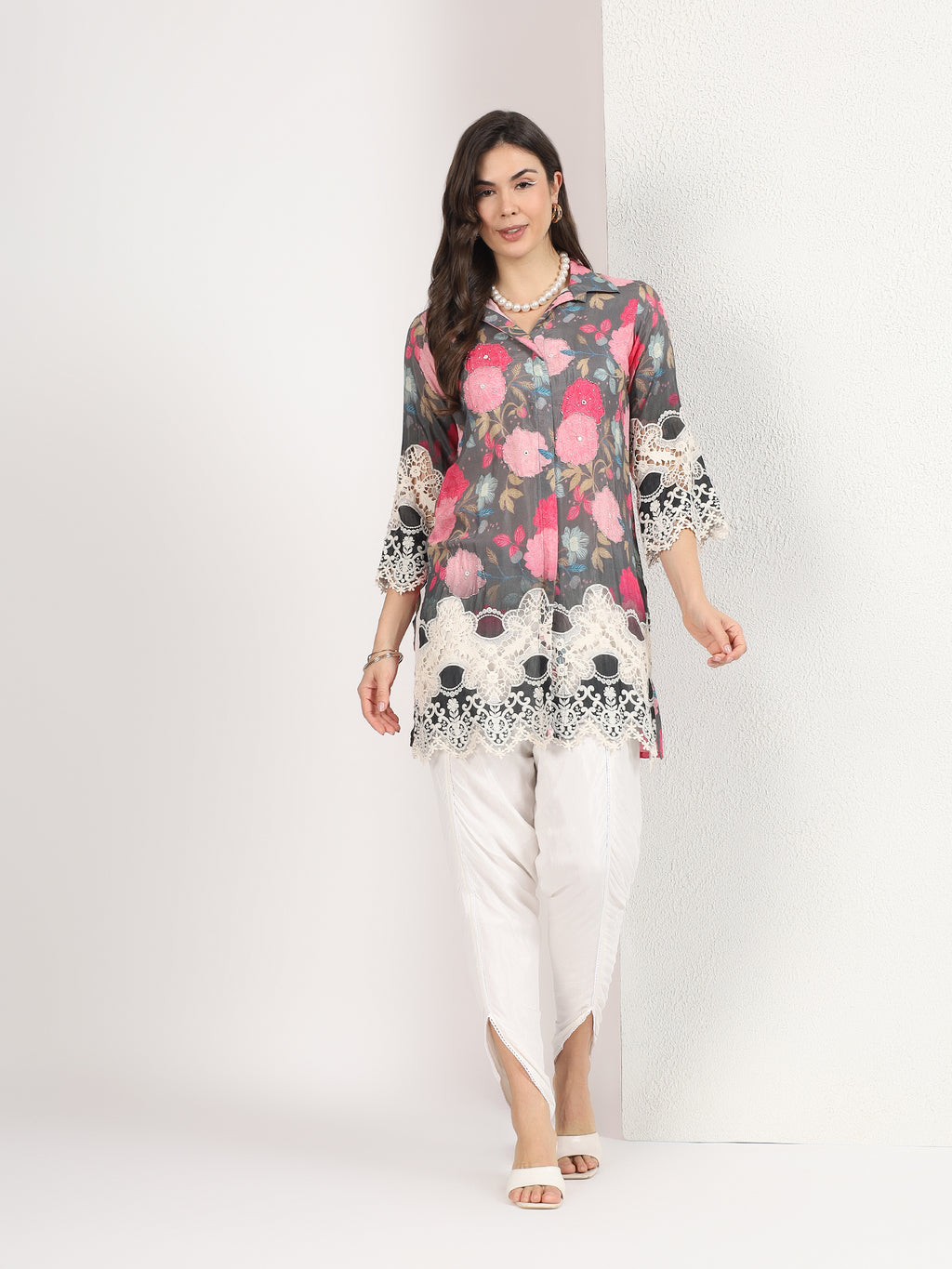 Mamicha Grey Kurta Set