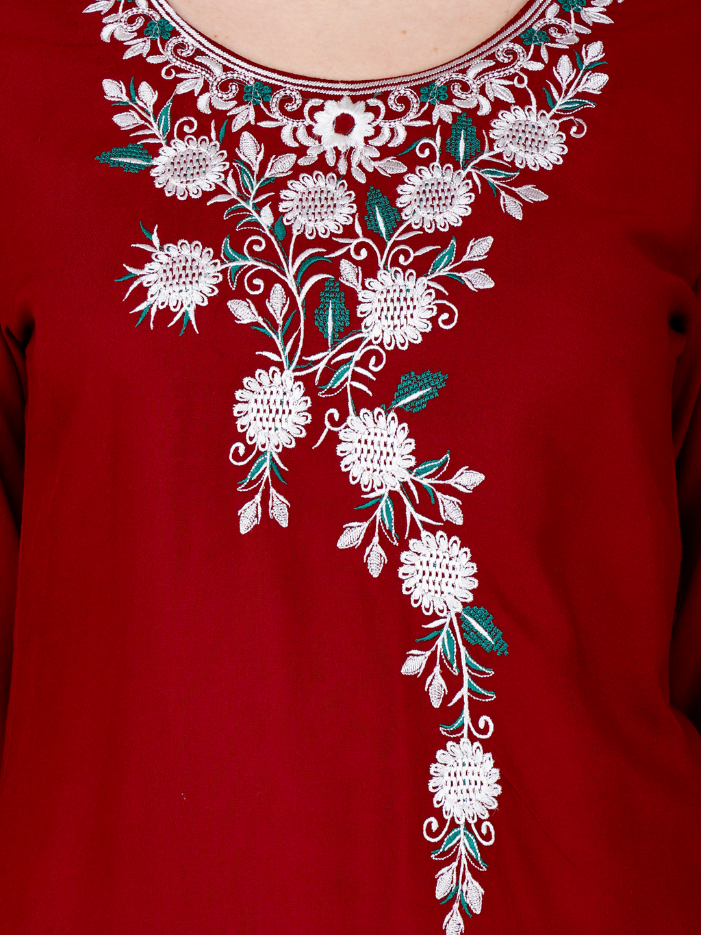 Sufiana Maroon Short Tunic