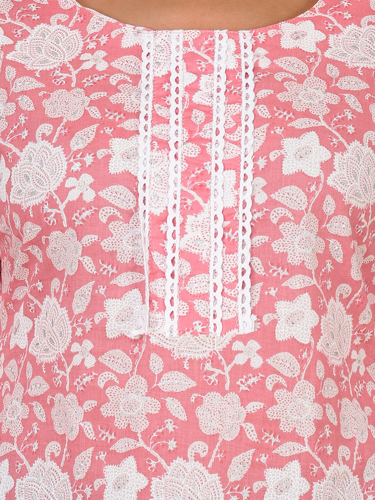 Sufiana Pink Short Kurti For Women