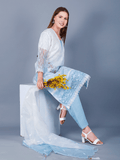 Sufiana Style Embroidered Kurta Pant Set