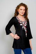 Sufiana Black Short Tunic