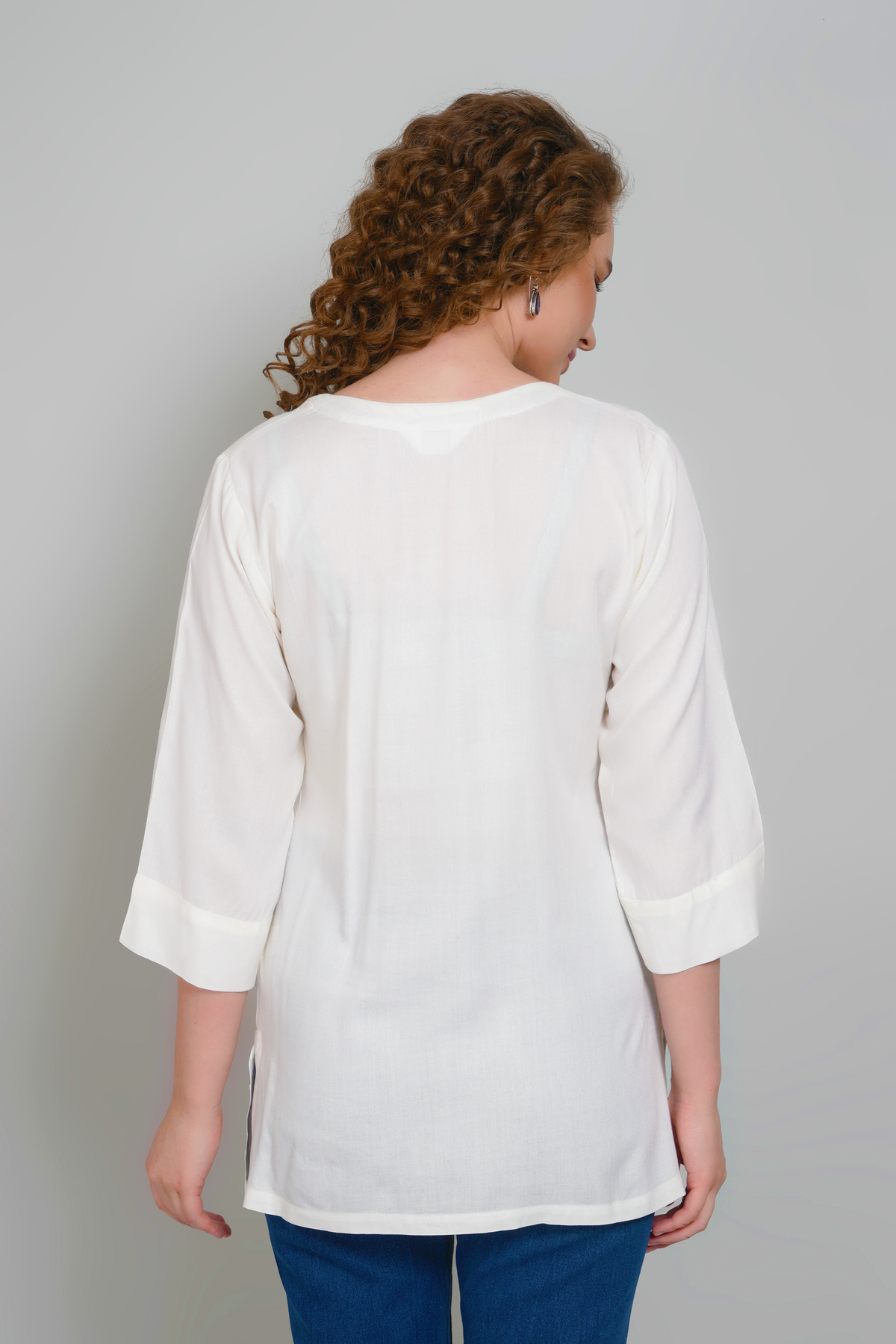 Sufiana Off White Tunic For Women