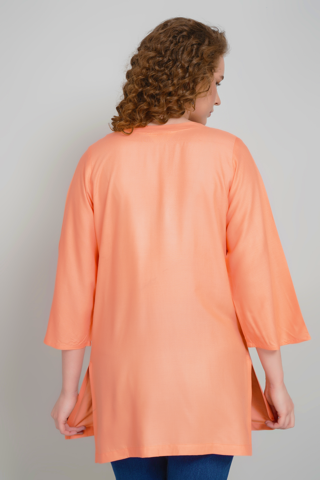 Sufiana Copper Tunic Kurta for women